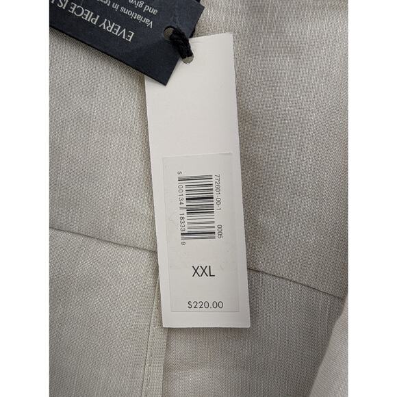NWT Banana Republic Linen-Viscose Open-Back Blazer in Natural Beige size XXL - Picture 6 of 9